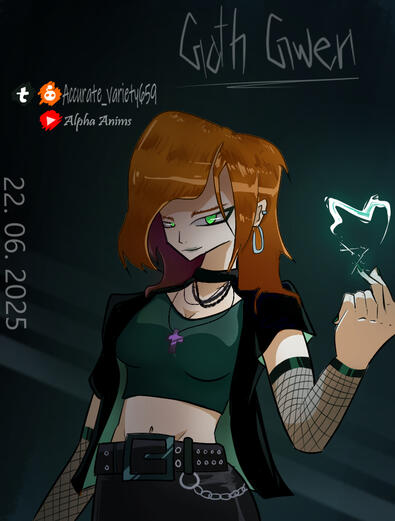 Goth Gwen: Ben 10 (Art for my friend)