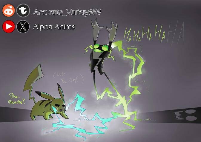Buzzshock x Pikachu (Poke'mon)